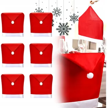 Vánoční dekorace Dekorativní potah na židli Springos Mikuláš