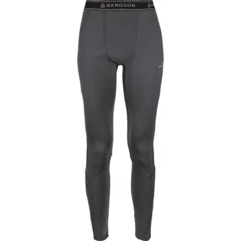 Dámské termoaktivní legíny BERGSON LANAPURA GREY Merino vlna vel XL