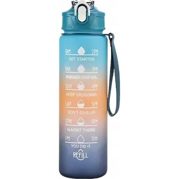 Láhev Lahev Na Pití se slámkou 750 ml / 0,75 l, barevná