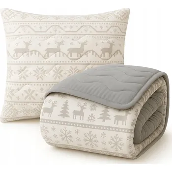 přikrývka CELOROČNÍ PŘIKRÝVKA POLŠTÁŘ 160x200 ANTIALERGICKÁ PROŠÍVANÁ DVOUSTRANNÝ VZOR