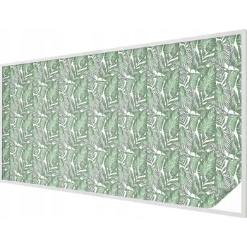 Okenní dekorace Dekorativní mléčná vitrážová fólie na okno Zelená harmonie 200x100 cm