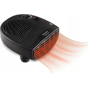 Přímotop TEPLOVZDUŠNÝ VENTILÁTOR ELEKTRICKÝ OHŘÍVAČ 2000W ČERNÝ S VENTILÁTOREM BEZPEČNÝ