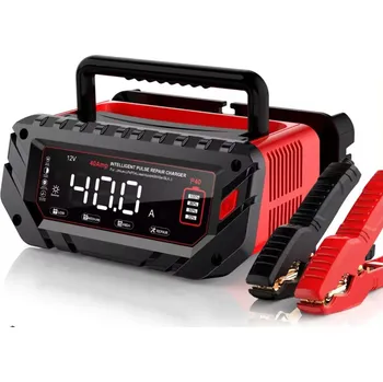 Nabíječka autobaterie Nabíječka mikroprocesor 40A 12V, 24V (20A), 6V (10) PB/GEL/AGM/LiFePO4 LCD displej (Nabíječka pro LiFePO4 baterie, nabíječka baterií 12V)