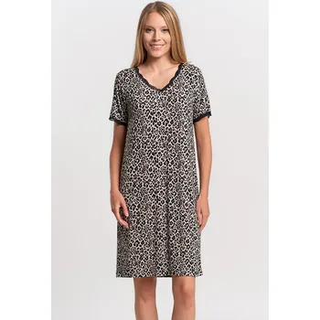 Dámská noční košile Noční košile Moraj PDK2700-008 Barva: Hnědá, Velikost: 3XL