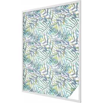 Okenní dekorace Fólie Dekorativní Mléčná na Skla Okna Výlohy Tropická akvarel 100x146 cm