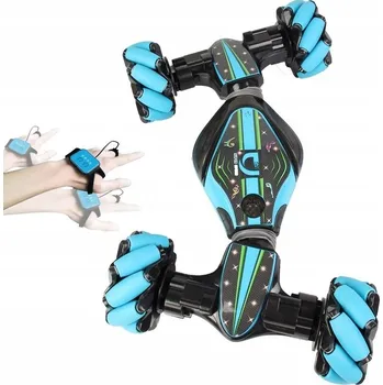 RC model auta AUTO NA DÁLKOVÉ OVLÁDÁNÍ GESTY 4x4 DRIFT + OVLADAČ HODINKY, hudba, LED