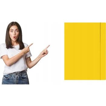 Desky s gumou A4 žluté 300g Barbara