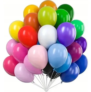 Balónek Latexový narozeninový balónek vícebarevný 30 cm 100 ks
