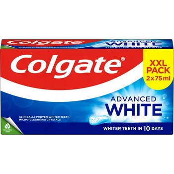 zubní pasta Zubní pasta Colgate Advanced White s aktivními mikročisticími krystaly 2x75ml