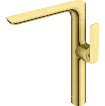 Vodovodní baterie Stojánková umyvadlová baterie Kohlman EXPERIENCE BRUSHED GOLD zlatá