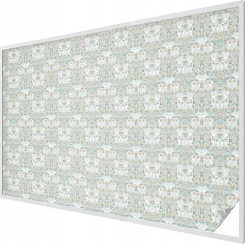 Okenní dekorace Fólie na okna mléčná, samolepicí, dekorativní - Jeleny a květy 200x146 cm