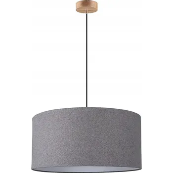 Asseto Závěsné svítidlo 1xE27 Max. 60W Dub Olejovaný/Šedé stínidlo