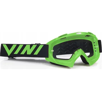 Motocyklové brýle Motokrosové/enduro brýle Vini Player zelené, tmavé sklo + bílé sklo