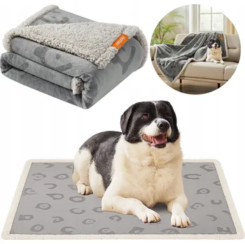 Pelíšek pro psa VODĚODOLNÁ DEKA PRO PSA KOČKU ZVÍŘATA PŘEHOZ DEKA PODLOŽKA OBOUSTRANNÁ 127x101