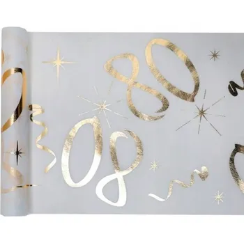 ubrus Bílý běhoun 500 x 30 cm