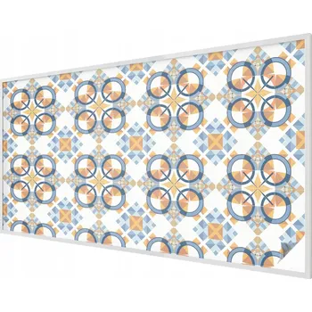 Okenní dekorace Dekorativní mléčná vitrážová fólie na okno se geometrickým vzorem 200x116 cm