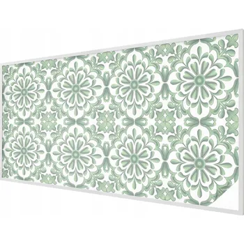 Okenní dekorace Fólie Vitrážová dýha Samolepicí Mléčná na okno Zelené listy 200x100