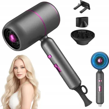 Fén IONTOVÝ FÉN NA VLASY 2000W 3 RYCHLOSTI 2 TEPLOTY S DIFUZÉREM ŠEDÝ