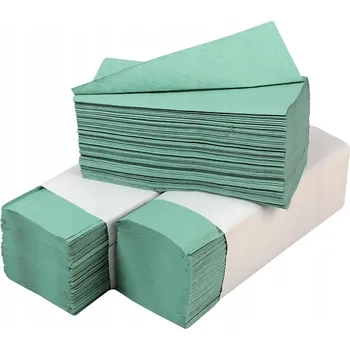 Papírový ručník Papírové Ručníky ZZ Zelené Lístky Recyklované, Sada 4000 Kusů 25x23cm