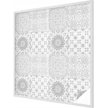 Okenní dekorace Fólie Dekorativní Mléčná na Skla Oken Výloh Klasická elegance 100x100 cm