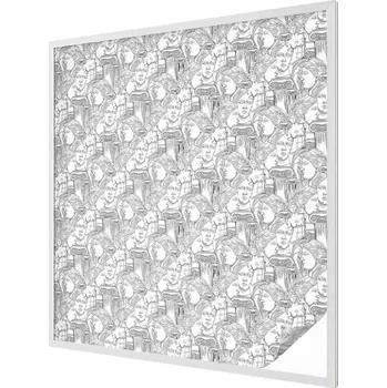 Okenní dekorace Fólie Dekorativní Mléčná na Skla Okna Výlohy Klasické portréty 100x100 cm