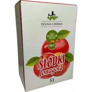 Jablečná šťáva sladká JONAGOLD 5L DOLINA CZERSKA 100% NFC lisovaná jablka
