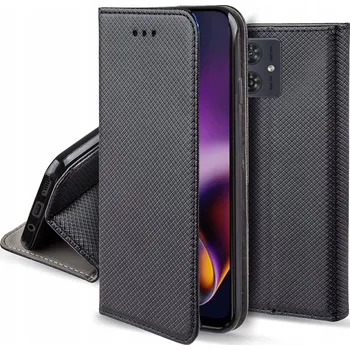 Pouzdro na mobilní telefon Pouzdro pro MOTOROLA MOTO G54 s magnetem a chytrým krytem + 9H Sklo