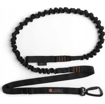 Vodítko pro psa VODÍTKO S TLUMIČEM PRO BĚHÁNÍ PSA JoQu Canicross Rope Shock ČERNÁ