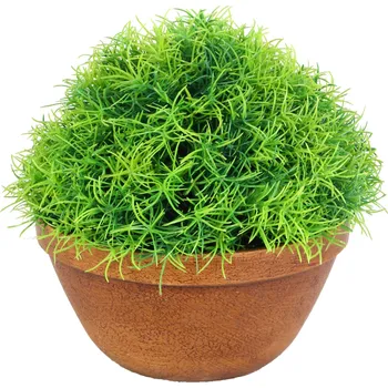 umělá květina Umělá dekorativní rostlina Tráva v keramickém květináči 25 cm