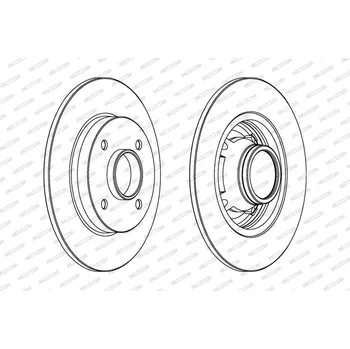 Brzdový kotouč Brzdový kotouč FERODO DDF1564C-1