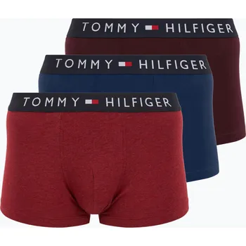 Boxerky Boxerky Tommy Hilfiger UM0UM03180 Trunk 3 páry deep burgundy/purple navy/deep red heather