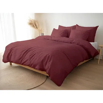 Povlečení Tom Linen Lněné povlečení Hnědá Velikost: 140x220, 50x70cm