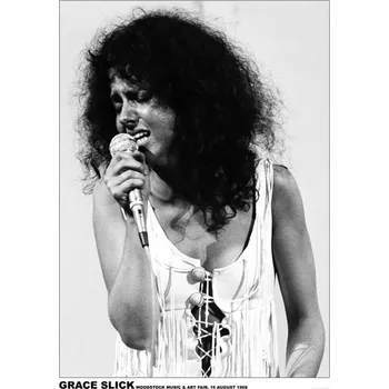 Plakát Plakát, Obraz - Grace Slick - Woodstock 1969