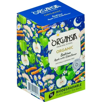 Čaj ORGANSIA Bio Bed Time Apple with Elderflower - přebal (BASILUR - papír 18x1,5g)