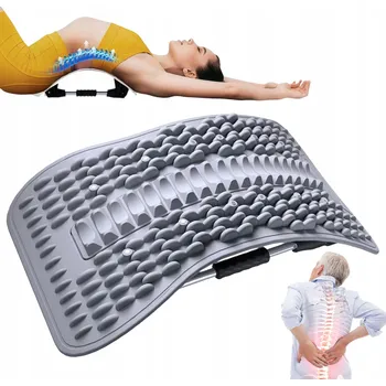 Masážní přístroj ERGONOMICKÁ PODLOŽKA PRO NAROVNÁNÍ ZAD MASÁŽNÍ PŘÍSTROJ BEDERNÍ PÁTEŘE 35 X 20 CM