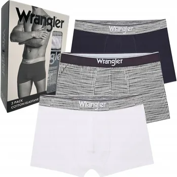 Podprsenka Wrangler Canva elastické pánské boxerky bavlněné slipy 3 kusy S
