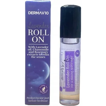 Levandulový Roll-On Na Dobrou Noc Pro Snadné Usínání a Zklidnění Derma V10 10ml