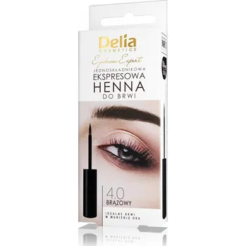 Barva na řasy a obočí Delia Eyebrow Expert henna na obočí 1.0 černá 6 ml