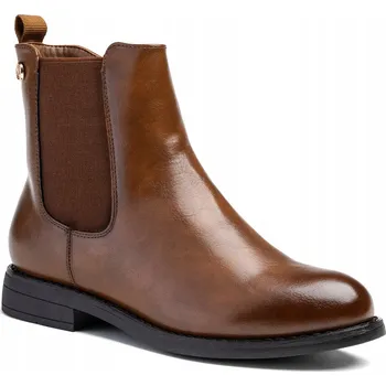 Dámská zimní obuv Elegantní boty POHODLNÉ kotníkové boty zateplené lehkým zipem Wojtyłko 38