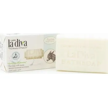 Koupelová kosmetika Mýdlo v kostce OSLÍ MLÉKO 100 g La Diva