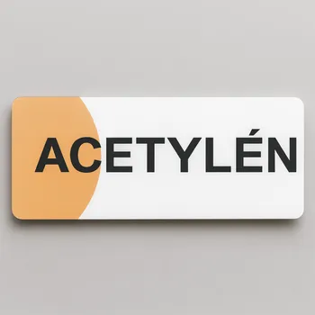 Acetylén Samolepka 190 x 90 mm tl. 0.1 mm - Kód: 02408