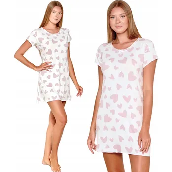 Dámská noční košile Dámská NOČNÍ MORELLA KOŠILE krátký rukáv, léto, mládež, M