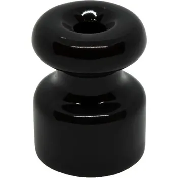 kabelová chránička Elhard Retro Keramik nástěnný držák na kabel 18 x 23 cm černý