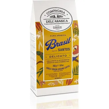 Káva Single Brasile Santos - mletá (CORSINI - papír)