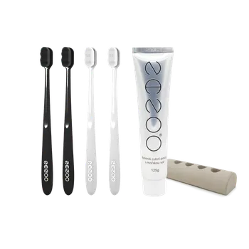 Zubní kartáček 3+1 ZDARMA B&W + pasta NANOO + betonový stojánek