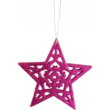 Vánoční dekorace Závěsná DEKORACE HVĚZDA vánoční Goliat