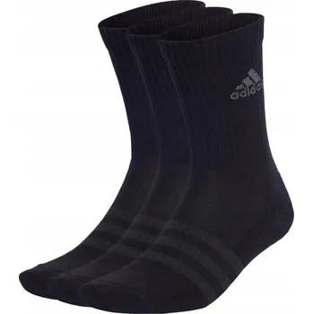 Pánské ponožky Adidas Ponožky Cushioned Crew Socks 3 Pairs černé, velikost 46 a větší