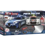 Dětská autodráha ALFA ROMEO POLICIE, 3 m - RE.EL TOYS