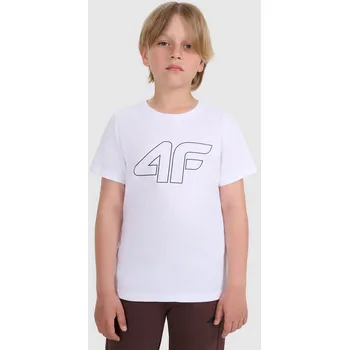 4F dětské tričko bílé bavlna velikost 152