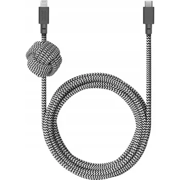 Datový kabel Kabel Native Union USB-C na Apple Lightning 3 m černý